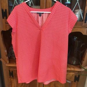 XL Hilary Radley redshort sleeve top